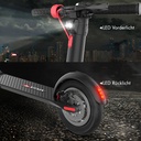 Oświetlenie LED hulajnogi elektrycznej E-Scooter AsVIVA ES01 zapewniające dobrą widoczność w ciemności