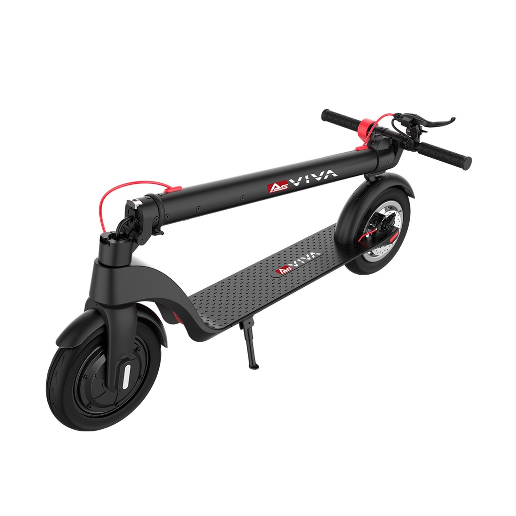 E-Scooter AsVIVA ES01 Tretroller – Zusammengeklappt