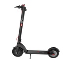 Widok z boku hulajnogi elektrycznej E-Scooter AsVIVA ES01 z widocznym logo marki na podeście