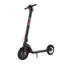 Rozłożona hulajnoga elektryczna E-Scooter AsVIVA ES01 – widok z ukosa z rozłożoną stopką