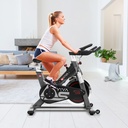 Pełny widok z boku trenażera AsVIVA Speedbike Power Trainer S8 Pro ze stabilną ramą
