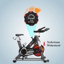 Komputer treningowy z wyświetlaczem LCD trenażera AsVIVA Speedbike Power Trainer S8 Pro