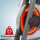 Masa zamachowa trenażera AsVIVA Speedbike Power Trainer S8 Pro zapewniająca płynną i cichą pracę