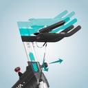 Regulowana kierownica trenażera AsVIVA Speedbike Power Trainer S8 Pro z pewnym chwytem