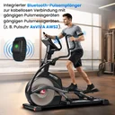 Odbiornik pulsu z opaską na ramię orbitreka AsVIVA E50 Pro do precyzyjnego pomiaru tętna