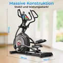 Masywna i stabilna konstrukcja orbitreka AsVIVA E50 Pro zapewniająca bezpieczny i stabilny trening