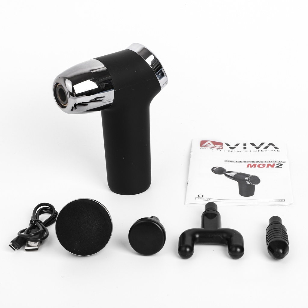 AsVIVA Pistolet do masażu MGN2 - Różowy - Widok produktu